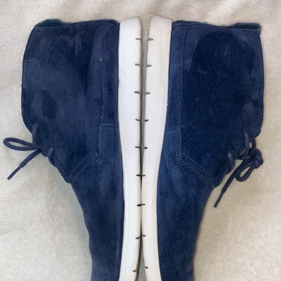 Ugg Freamon navy suede chukka lace up sneaker boot Sz 12 - Picture 4 of 11
